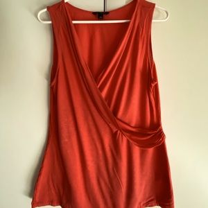 Banana Republic orange/red sleeveless shirt